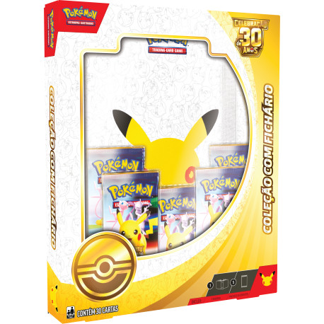Box Pokémon Celebração de 30 anos com Fichário Copag