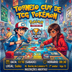 Inscrição TCG Torneio Pokémon League Cup - 17/10 - 09:30h