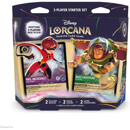 2 Decks Starter Set Disney Lorcana Set 12 Trading Card Game Ravensburger