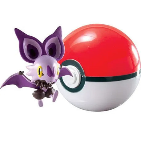 Boneco Pokémon Noibat e Poké Ball Tomy