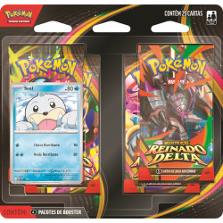 Quádruplo Pack Pokémon Mega Evolução Reinado Delta Seel Copag