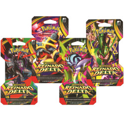 Booster com 6 Cartas Pokémon Mega Evolução Reinado Delta Copag