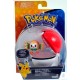 Bonecos Pokémon Sol e Lua Rowlet e Poké Ball Tomy