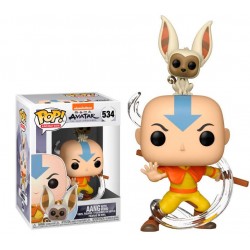 Boneco Avatar The Last Airbender Aang e Momo Pop Funko 534