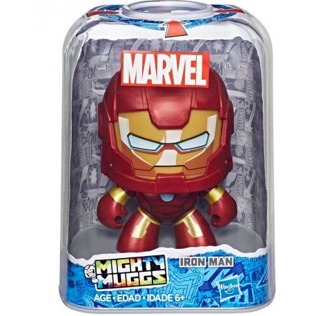 Boneco Mighty Muggs Homem de Ferro Marvel Hasbro