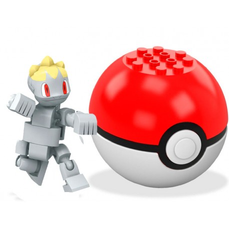 Bonecos Pokémon Machop com Poké Ball Mega Construx