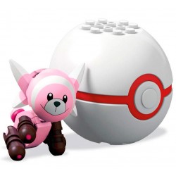 Bonecos Pokémon Stufful com Premier Ball Mega Construx