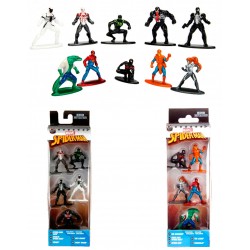 10 Bonecos Marvel Homem Aranha Nano Metal Die-Cast Jada