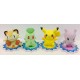 Kit 4 Bonecos Pokémon Center Ichiban Kuji 7-11 Meowth, Chikorita,Pikachu e Mewtwo