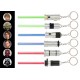 Chaveiro Star Wars Lightsaber com Luz de LED Tomy