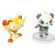 2 Bonecos Pokémon Meowth VS Pancham Tomy
