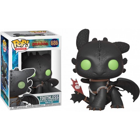 Boneco Como Treinar o Seu Dragão 3 Banguela Furia da Noite Pop Funko 686