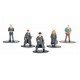 5 Bonecos Harry Potter Hermione, Ron, Harry, Percy Weasley e Arthur Weasley Nano Metalfigs Jada