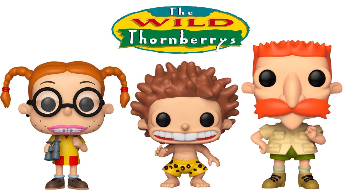 Cole o 3 Bonecos Os Thornberrys Eliza Donnie e Nigel Pop Funko