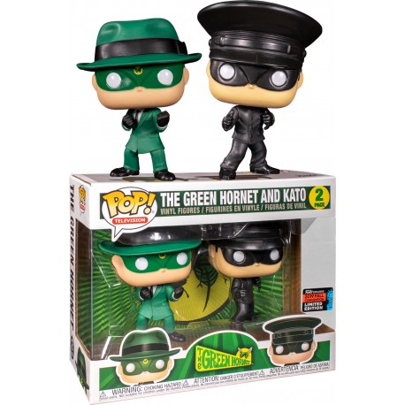 2 Bonecos Green Hornet 1966 Green Hornet e Kato New York Comic Con 2019 Pop Funko