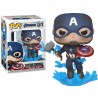 Boneco Marvel Avengers Endgame Capitão America Com Mjölnir Pop Funko 573