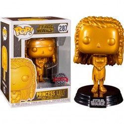 Boneco Star Wars Princess Leia Gold Special Edition Pop Funko 287