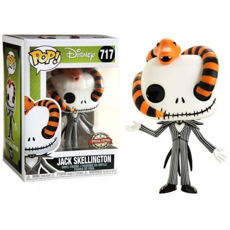 Boneco Disney O Estranho Mundo de Jack Skellington Snake Head Special Edition Pop Funko 717