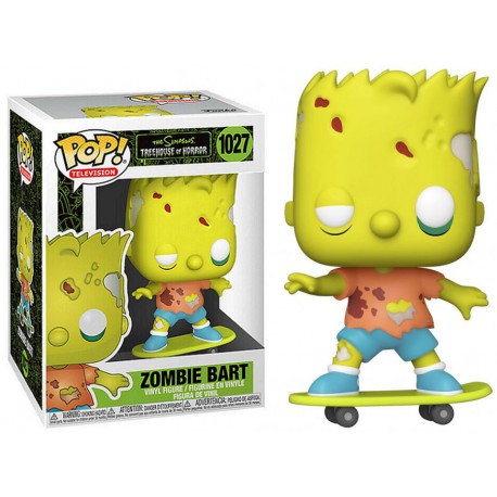 Boneco The Simpsons Casa da Árvore dos Horrores Zombie Bart Pop Funko 1027