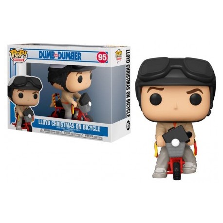 Boneco Dumb And Dumber Lloyd Christmas On Bicycle Pop Funko 95