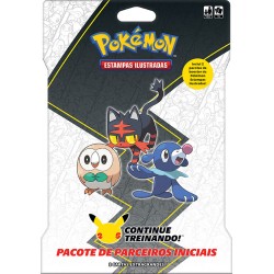 Blister Gigante Região de Alola Pokémon Rowlet, Litten e Popplio 25 Anos Copag