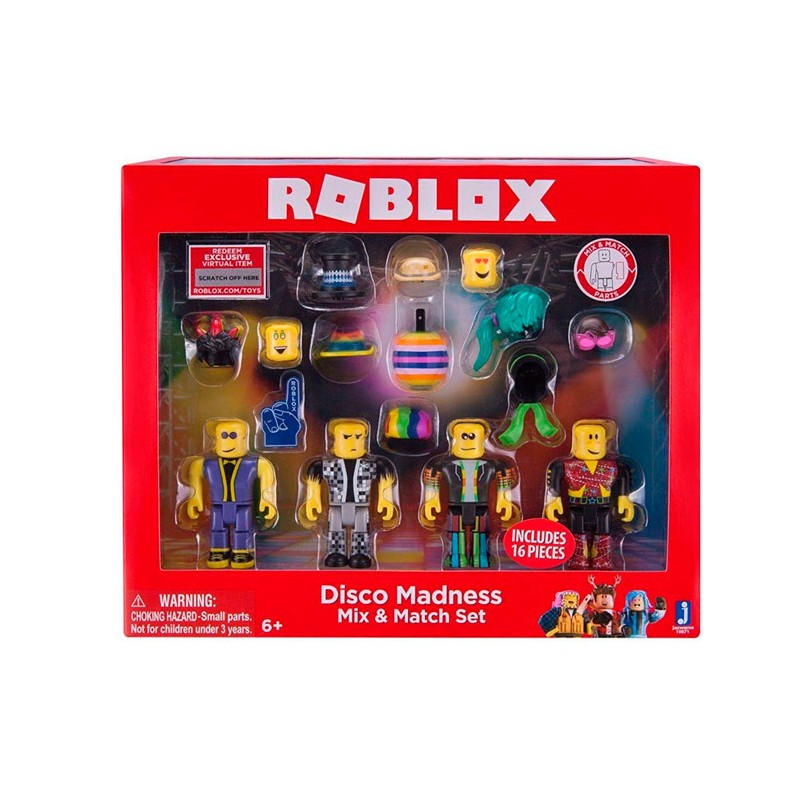 4 Bonecos Roblox Mix Match Disco Madness Jazwares - imagens do boneco do roblox