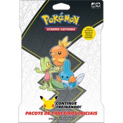 Blister Gigante Região de Hoenn Treecko, Torchic e Mudkip Pokémon  25 Anos Copag