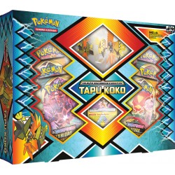 Box Pokémon Tapu Koko Com Miniatura e Broche Copag