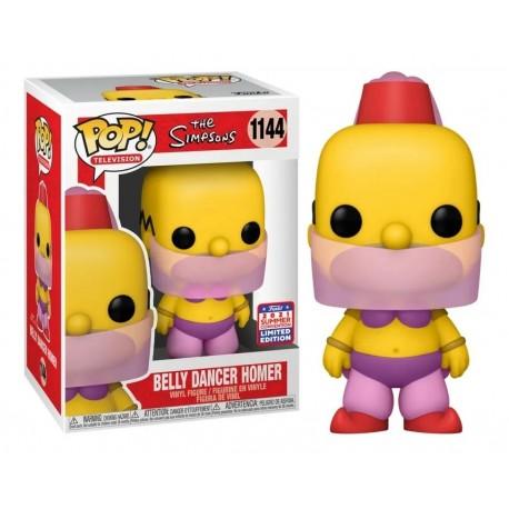 Boneco The Simpsons Belly Dancer Homer 2021 Summer Convention Limited Edition Pop Funko 1144