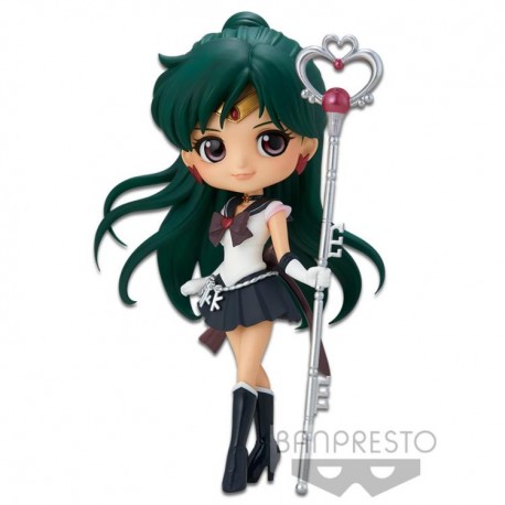 Boneco Sailor Moon Eternal Super Sailor Pluto Q Posket Bandai Banpresto