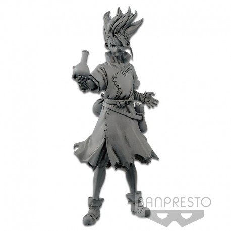 Boneco Dr. Stone Senku Ishgami Figure Of Stone World Edition Bandai Banpresto