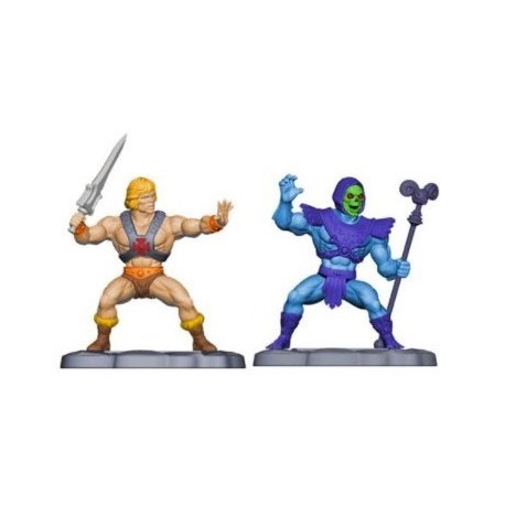Coleção 2 Bonecos Masters Of The Universe He-Man e Skeletor Micro Collection Mattel