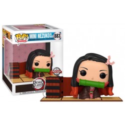 Boneco Demon Slayer Kimetsu no Yaiba Mini Nezuko In Box Special Edition Pop Funko 883