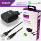 Carregador Philips Usb Quick Charge 3.0 Super Rápido 18w com Cabo Type C