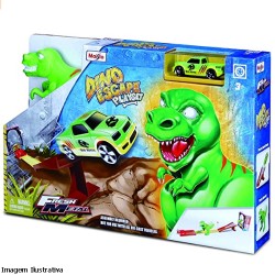 Auto Pista Fresh Metal 100 Collection Dino Escape Playset Maisto