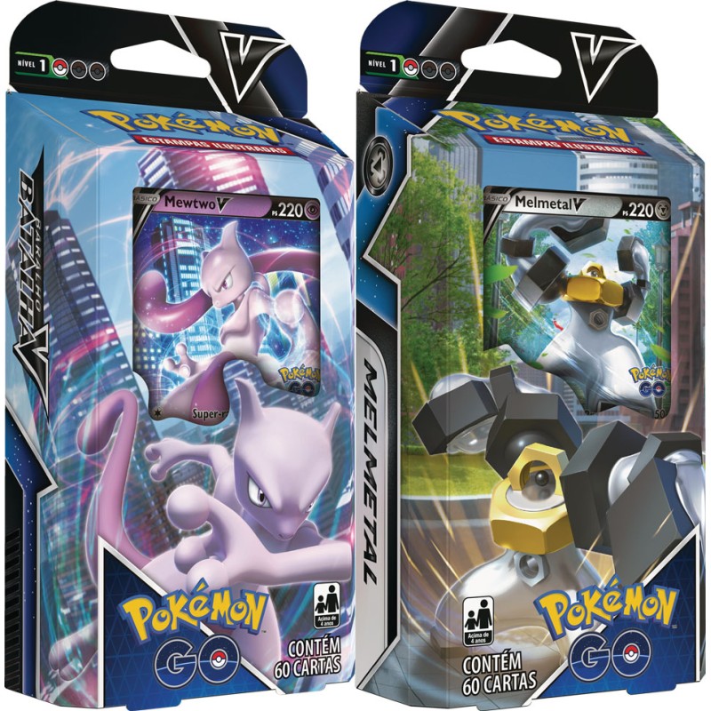 Coleção treinador avançado - pokémon go - mewtwo-v - Copag - Deck