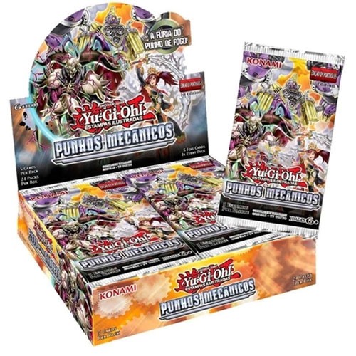 Yu Box 24 Boosters Yu-Gi-Oh! Punhos Mecânicos